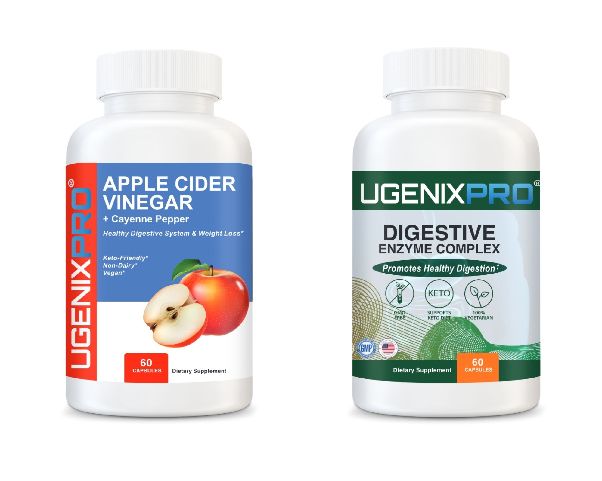 UgenixPRO Weight Loss TM Apple Cider & Digestive Enzyme Bundle